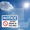 Signmission Do Not Smoke In This Area OSHA Notice Sign, Plastic, 14in W x 10in L, 2PK OS-2PACK-NS-P-1014-L-15482 - alternate 2